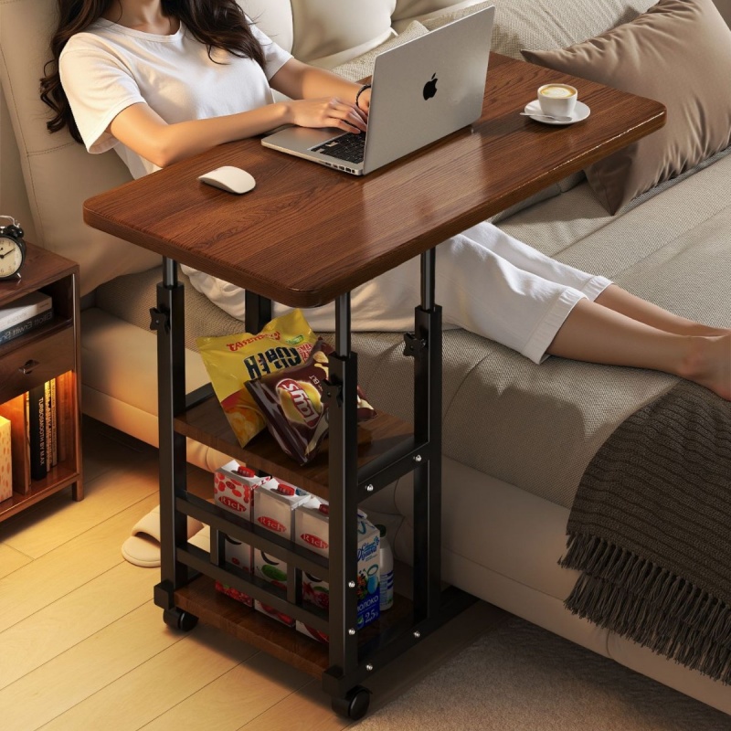 Desk Setup Ideas - Ruchomy stolik nocny z funkcją podnoszenia,