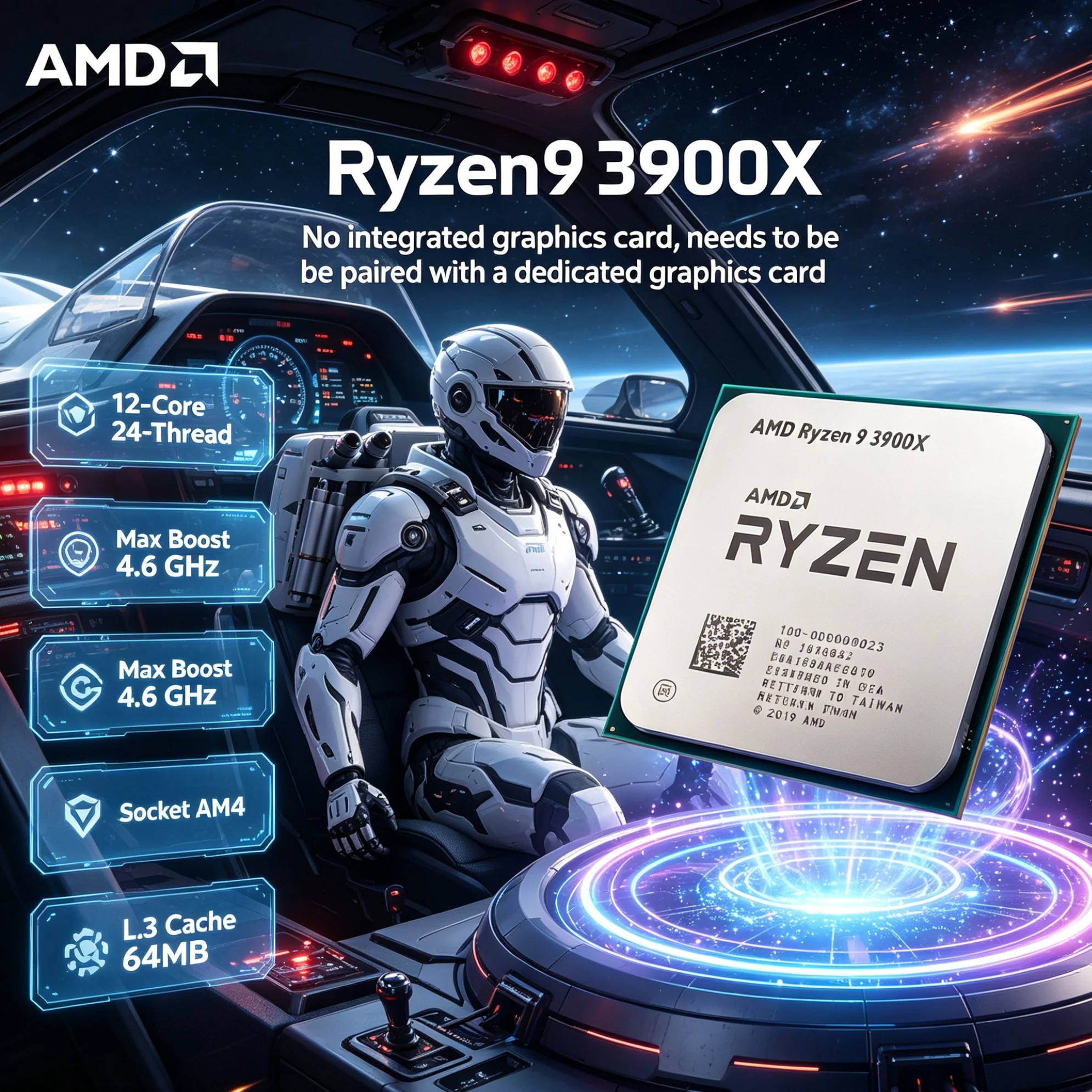 Amd Cpu Ryzen 9 - AMD Ryzen 9 3900X, 12 rdzeni,
