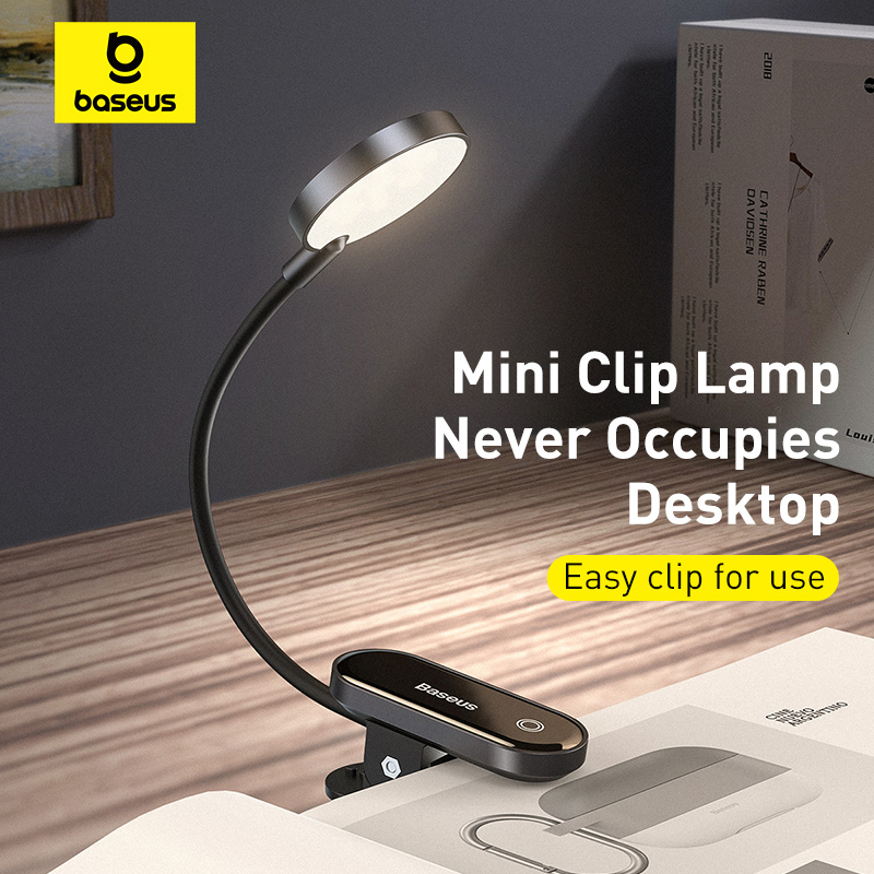 Desk Setup Ideas - Lampka biurkowa przenośna Baseus LED Mini