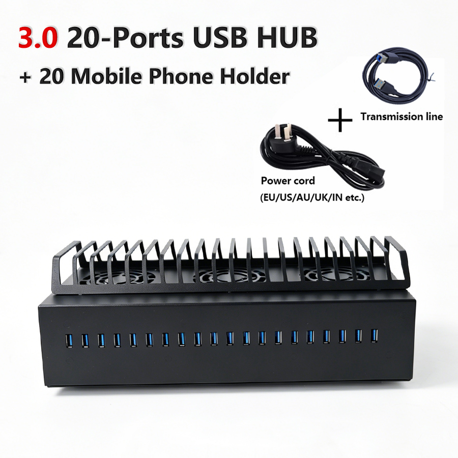Desk Setup Hub - Obudowa na 20 portów USB 3.0