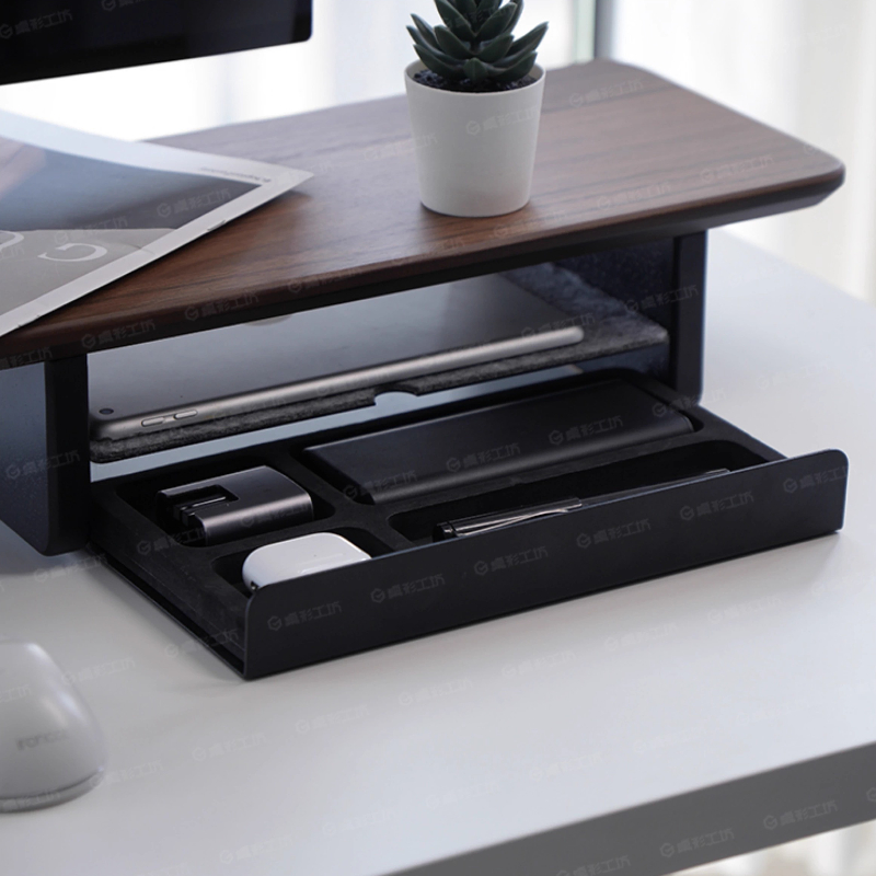 Podstawka pod monitor z szufla – Desk Setup Home Office recenzja i cena