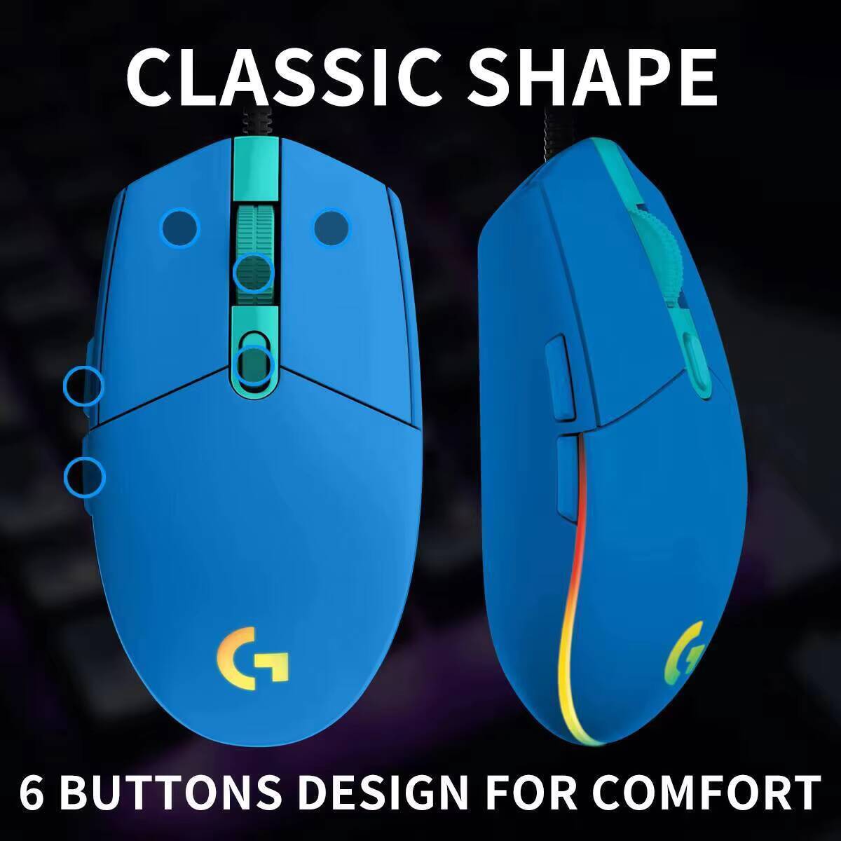 Mysz gamingowa przewodowa Logi – Logitech Mouse G203 recenzja i cena