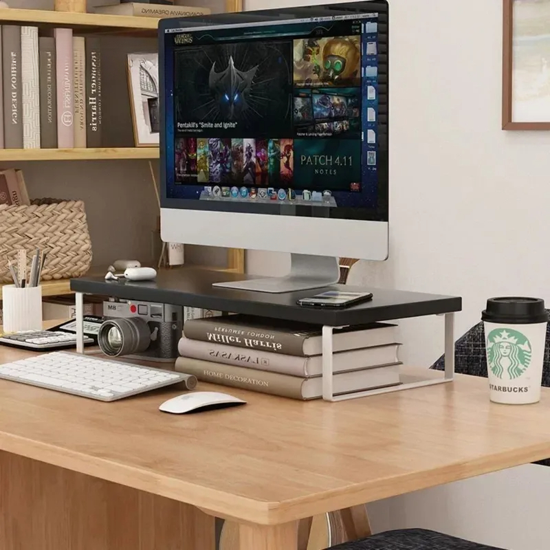 Podwyższony stojak na monitor, – Desk Setup Home Office recenzja i cena