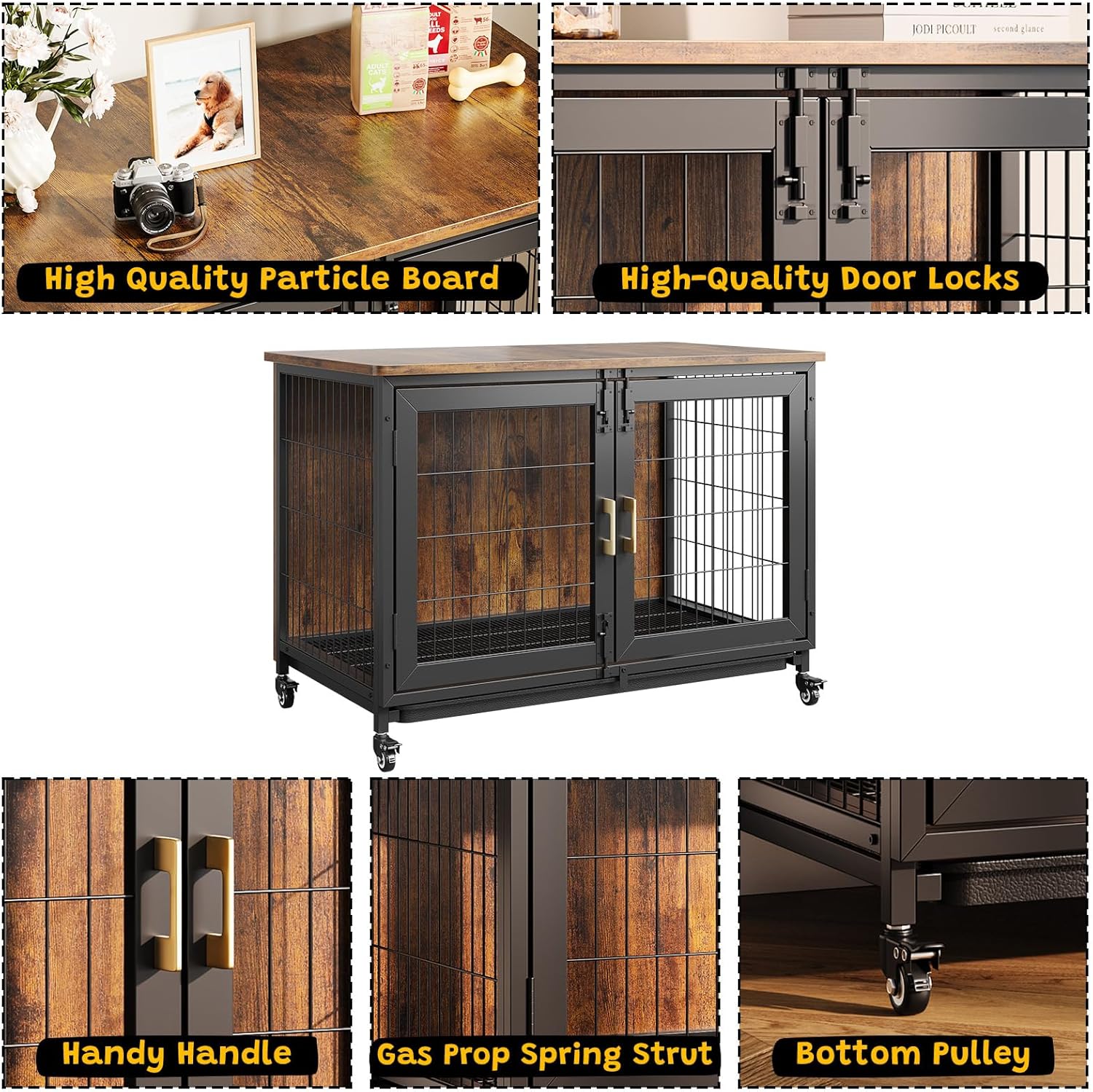 37,5-calowy drewniany mebel w  – Desk Setup Wood recenzja i cena