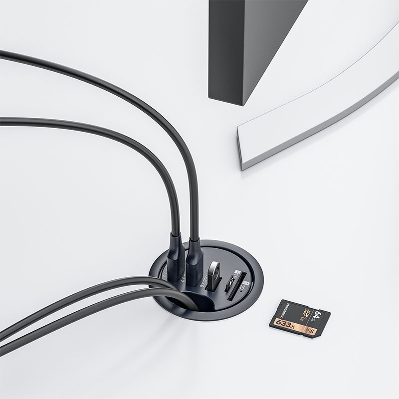 USB HUB 3.0 do montażu na biur – Desk Setup Hub recenzja i cena