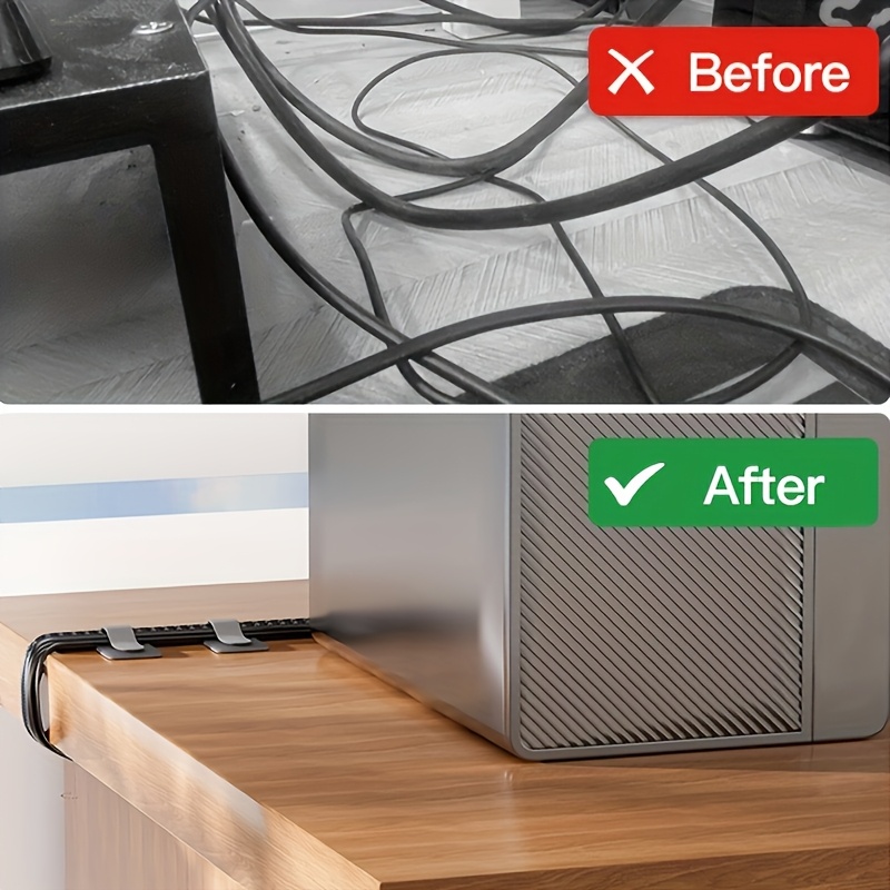 Opaski kablowe wielokrotnego u – Desk Setup Small Space recenzja i cena