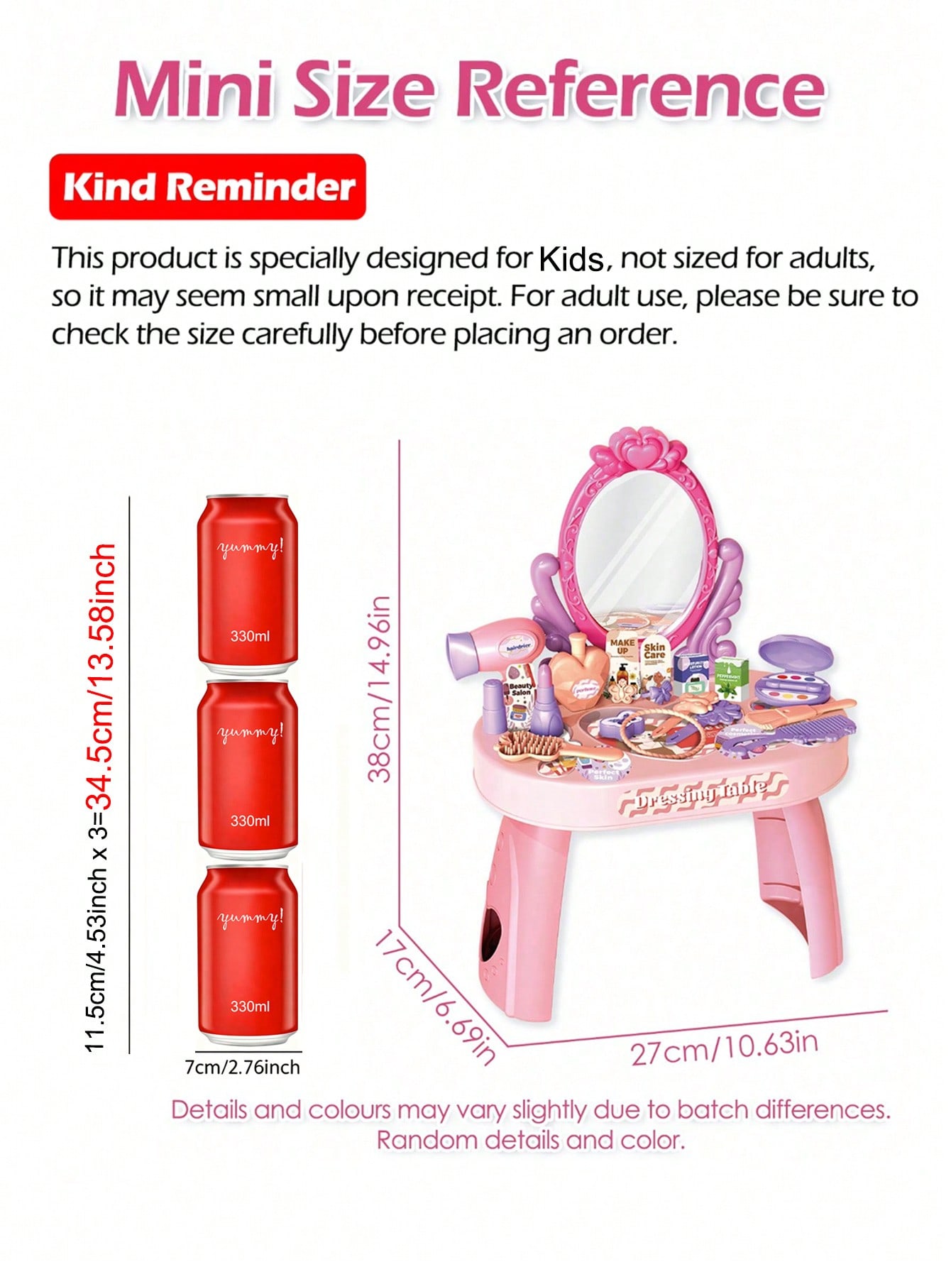 Zestaw toaletki dla dzieci z l – Desk Setup Kids recenzja i cena